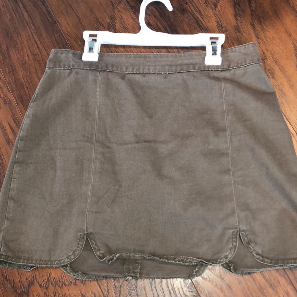 Green skirt